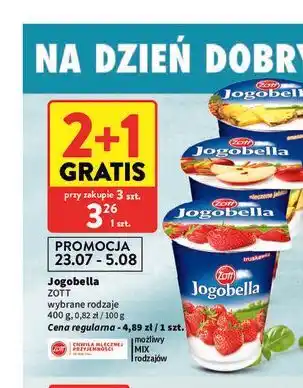 Intermarche Jogurt Jogobella Zott oferta
