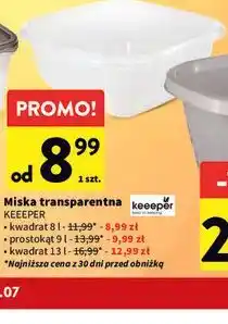 Intermarche Miska transparentna KEEEPER oferta