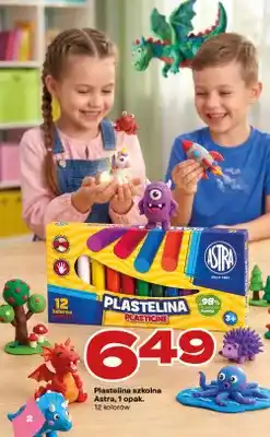 Twój Market Plastelina szkolna Astra 12 kolorów oferta