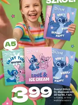 Twój Market Zeszyt Stitch St. Majewski A5 32 kartki w kratkę oferta