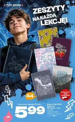 Twój Market Zeszyt w kratkę Top 2000 Basic A4 96 kartek oferta