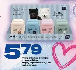 Twój Market Temperówka podwójna z pojemnikiem Interdruk Puppy Sign oferta