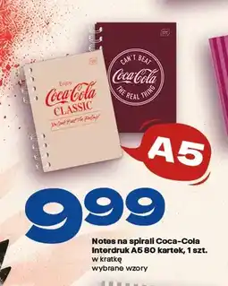 Twój Market Notes na spirali A5 Interdruk Coca-Cola 80 kartek oferta