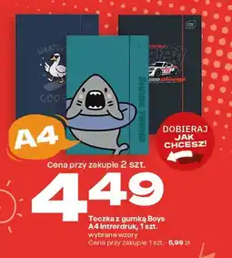 Twój Market Teczka z gumką Boys A4 Interdruk oferta