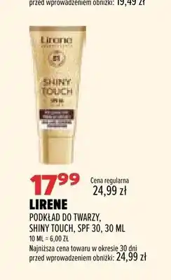 Drogerie Natura Podkład do twarzy Lirene Shiny Touch SPF 30 oferta