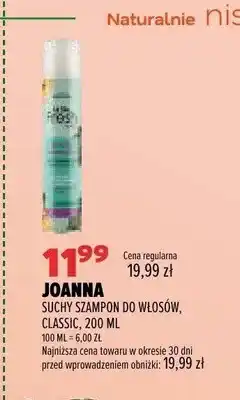 Drogerie Natura Suchy szampon do włosów Joanna Classic oferta