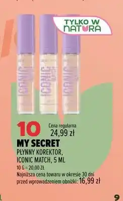 Drogerie Natura Płynny korektor My Secret Iconic Match oferta