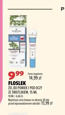 Drogerie Natura Żel do powiek i pod oczy ze świetlikiem Floslek oferta