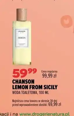 Drogerie Natura Woda toaletowa Chanson Lemon from Sicily oferta