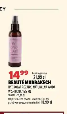 Drogerie Natura Hydrolat różany naturalna woda w sprayu Beauté Marrakech oferta