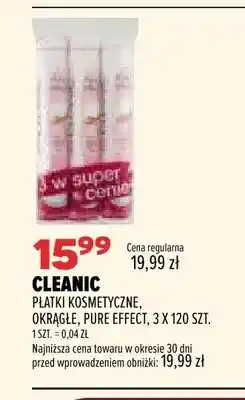 Drogerie Natura Płatki kosmetyczne Cleanic Pure Effect oferta