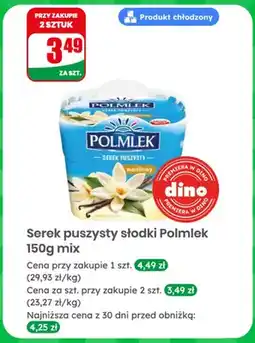 Dino Serek puszysty słodki Polmlek waniliowy oferta