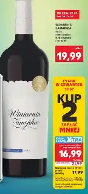 Kaufland Wino czarna porzeczka słodkie Winiarnia Zamojska oferta