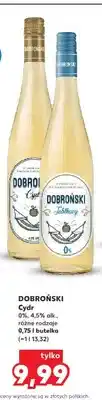 Kaufland Cydr bezalkoholowy Dobroński Jabłkowy 0% oferta