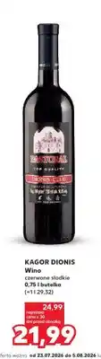 Kaufland Wino czerwone słodkie Kagor Dionis oferta