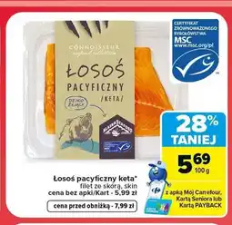 Carrefour Łosoś pacyficzny keta filet ze skórą Connoisseur oferta