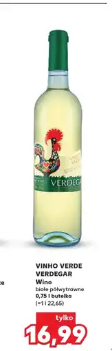 Kaufland Wino półwytrawne Vinho verde oferta