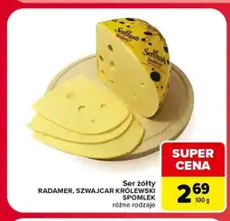 Carrefour Ser żółty Szwajcar Królewski Serenada oferta