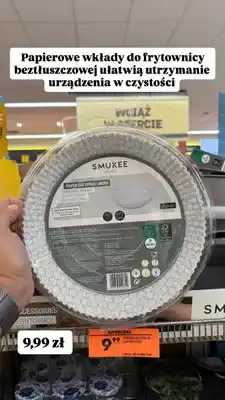 Biedronka Papierowe wkłady do frytownicy beztłuszczowej Smukee Home oferta