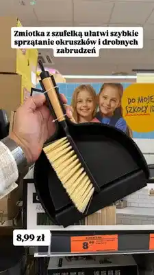 Biedronka Zmiotka z szufelką Bamboo oferta