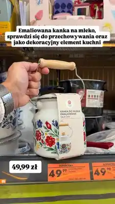 Biedronka Kanka do mleka emaliowana Emalia Olkusz oferta
