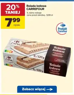 Carrefour Rolada lodowa waniliowo-cappuccino Carrefour Extra oferta