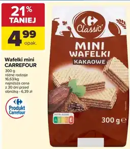 Carrefour Wafelki mini kakaowe Carrefour Classic oferta