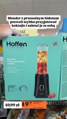 Biedronka Blender z przenośnym bidonem Hoffen oferta