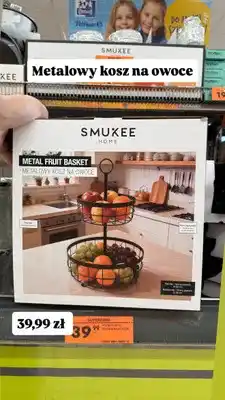 Biedronka Metalowy kosz na owoce Smukee Home oferta