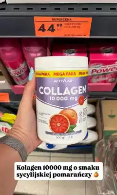 Biedronka Kolagen Activlab 10 000 mg o smaku sycylijskiej pomarańczy oferta