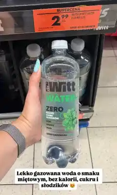 Biedronka Woda lekko gazowana Dr Witt Water+ Zero mięta oferta