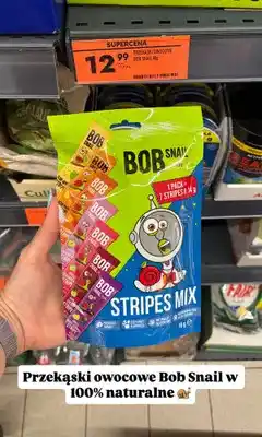 Biedronka Przekąski owocowe Bob Snail Stripes Mix oferta