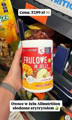 Biedronka Owoce w żelu Allnutrition Frulove in Jelly Apple & Cinnamon oferta