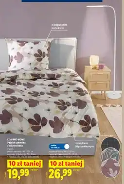 Lidl Pościel satynowa z mikrowłókna Livarno Home 160x200 cm + 2x70x80 cm oferta