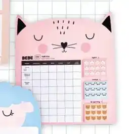 Biedronka Planner szkolny z karteczkami i naklejkami BEBE oferta
