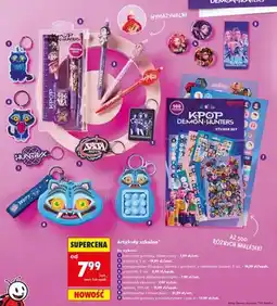Biedronka Długopisy żelowe wymazywalne z gumkami z niebieskim tuszem Netflix K-Pop Demon Hunters oferta
