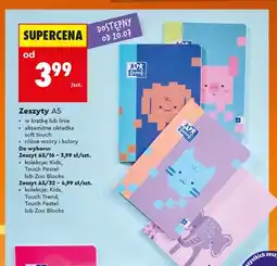 Biedronka Zeszyt A5 16 kartek Oxford Kids oferta