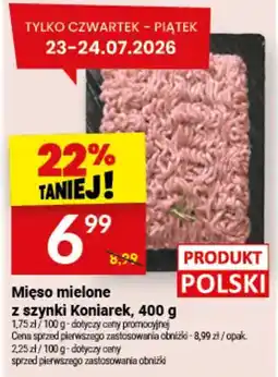 Twój Market Mięso mielone z szynki Koniarek oferta