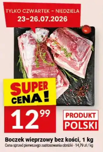 Twój Market Boczek wieprzowy bez kości oferta