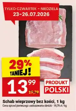 Twój Market Schab wieprzowy bez kości oferta