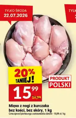 Twój Market Mięso z nogi z kurczaka bez kości, bez skóry oferta