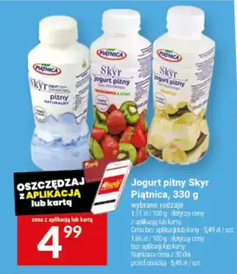 Twój Market Jogurt pitny Skyr Piątnica oferta
