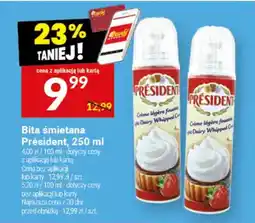 Twój Market Bitą śmietaną Président oferta