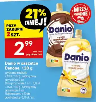 Twój Market Danio w saszetce Danone oferta