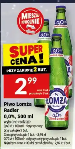 Twój Market Piwo Łomża Radler oferta