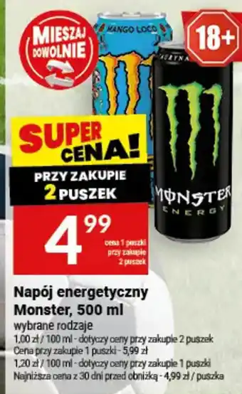 Twój Market Napój energetyczny Monster oferta