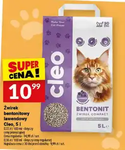 Twój Market Żwirek bentonitowy lawendowy Cleo oferta