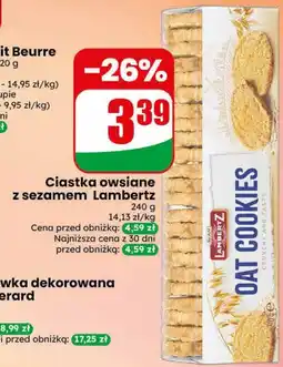 Dino Ciastka owsiane z sezamem Lambertz oferta
