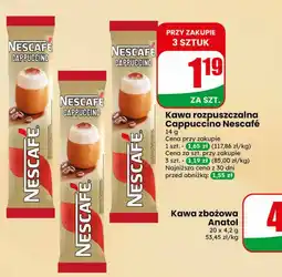 Dino Kawa rozpuszczalna Cappuccino Nescafé oferta
