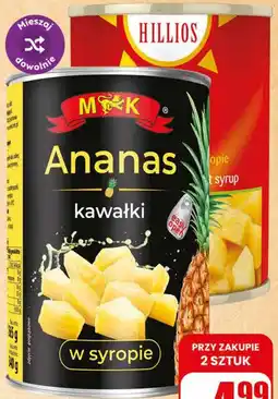 Dino Ananas kawałki w syropie oferta
